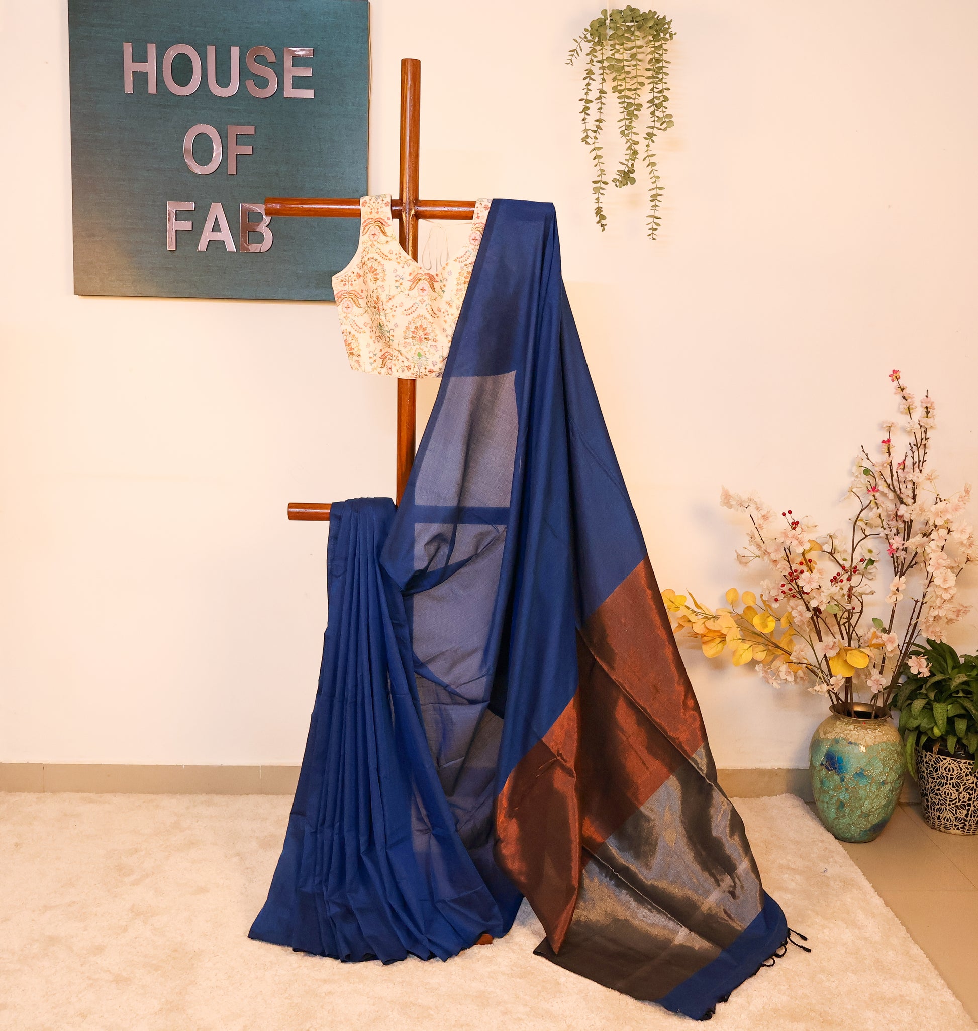 Gargi - Khadi with Zari Pallu