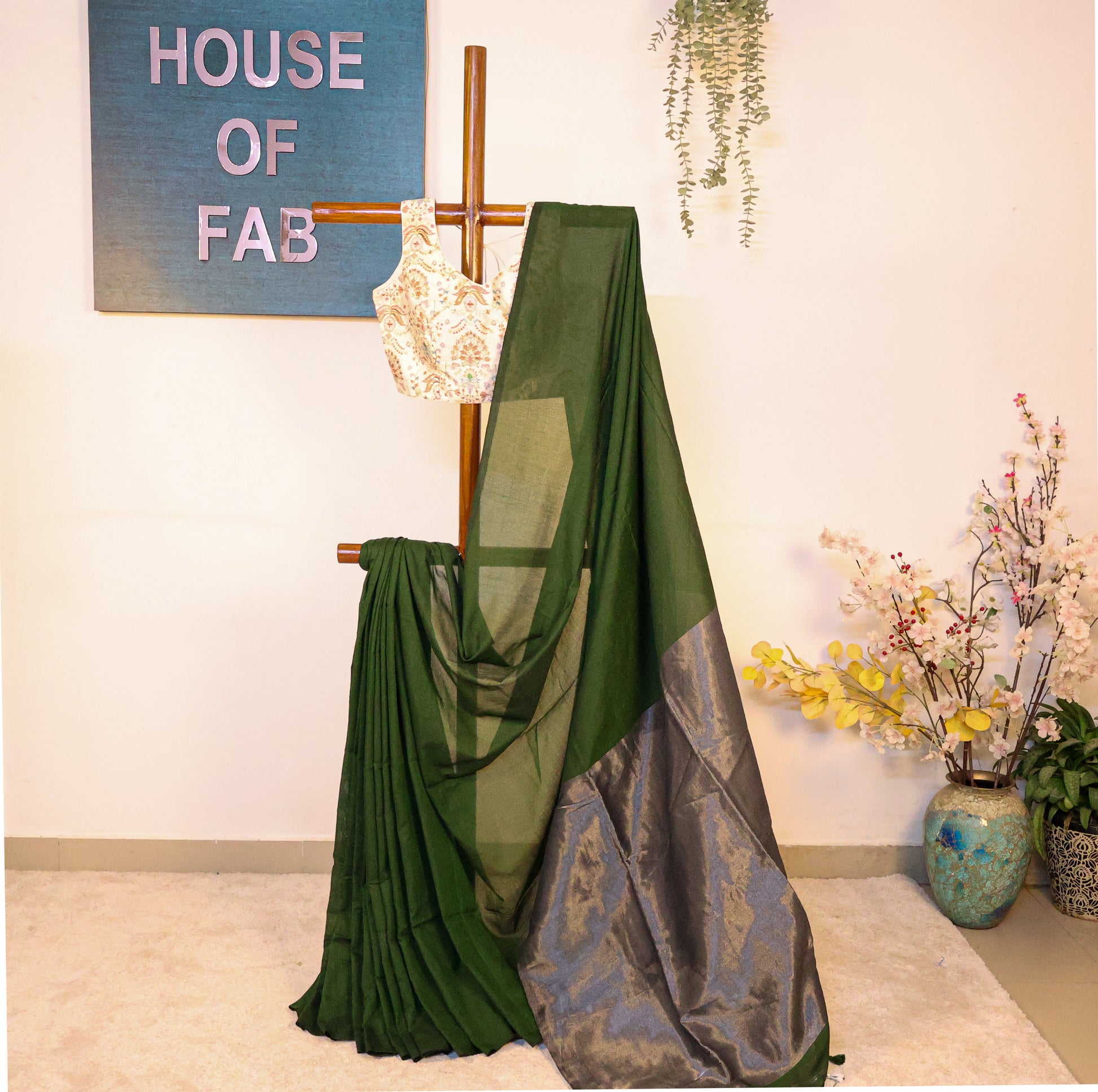 Gargi - Khadi with Zari Pallu