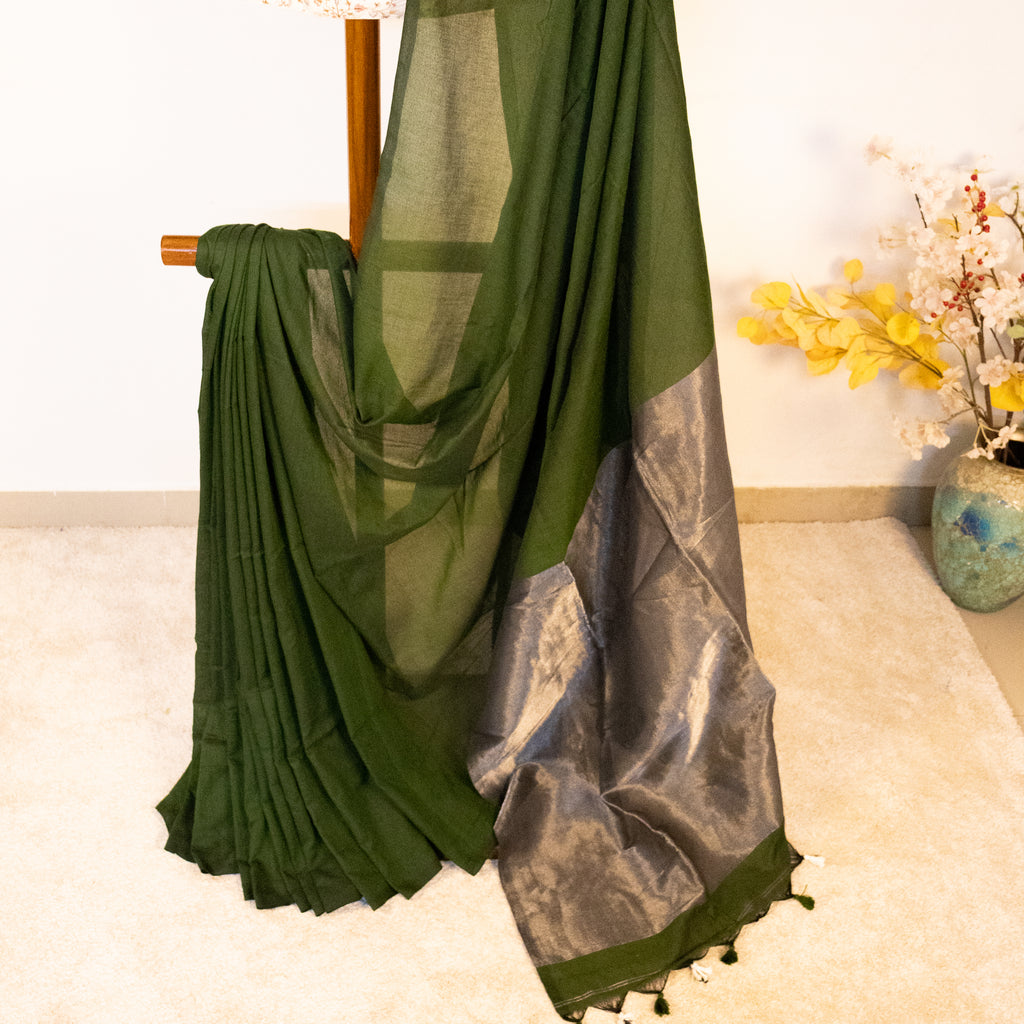 Gargi - Khadi with Zari Pallu