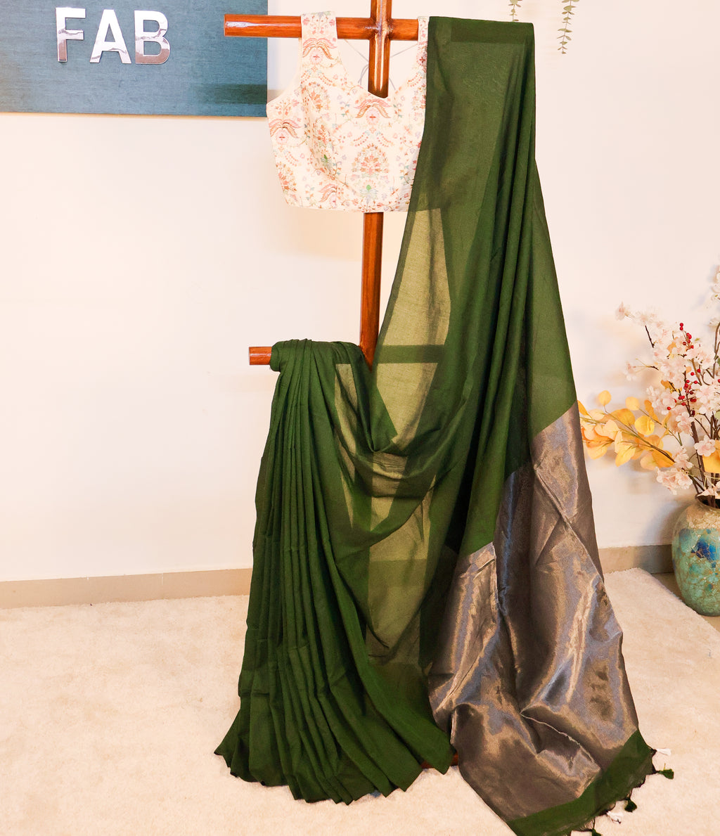 Gargi - Khadi with Zari Pallu