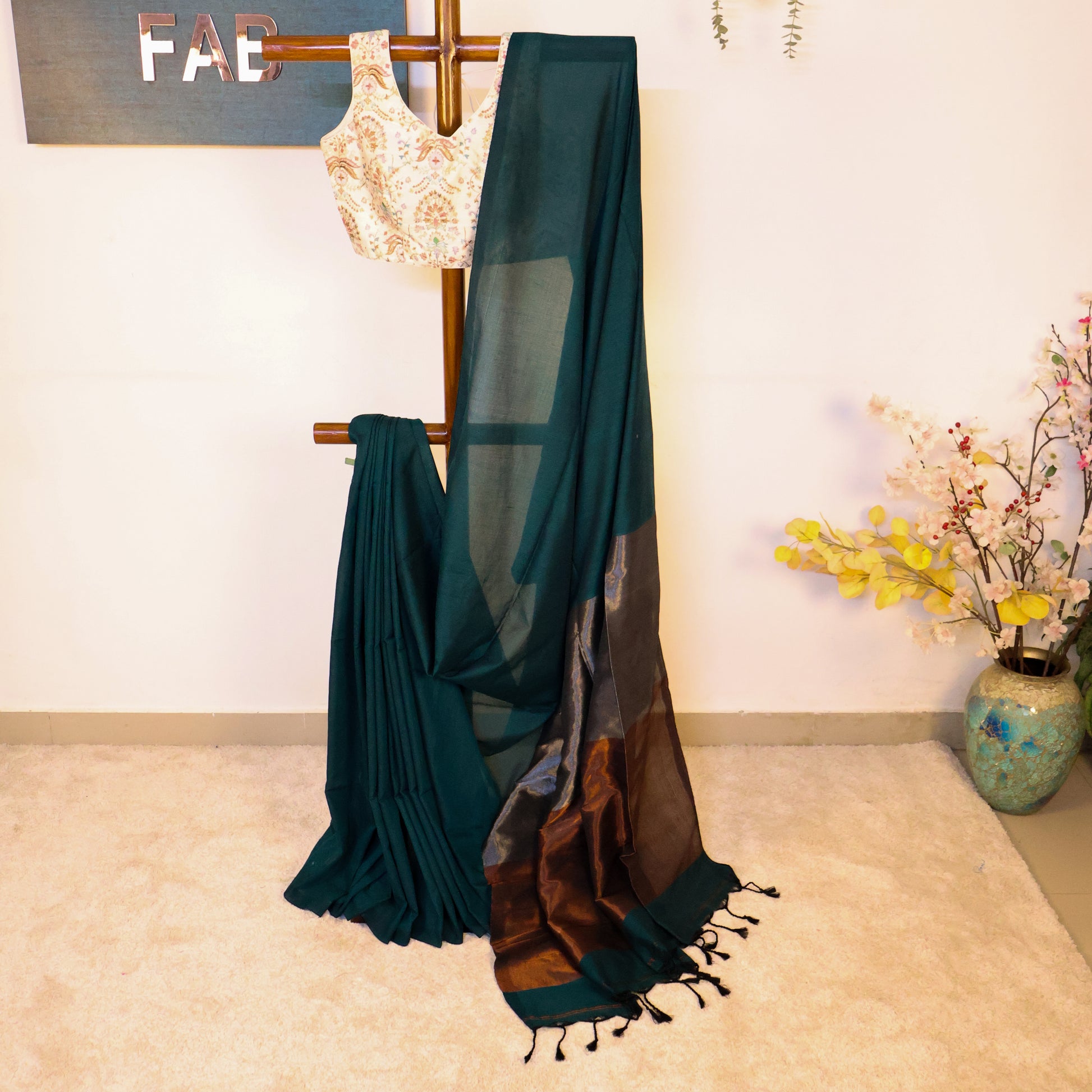 Gargi - Khadi with Zari Pallu