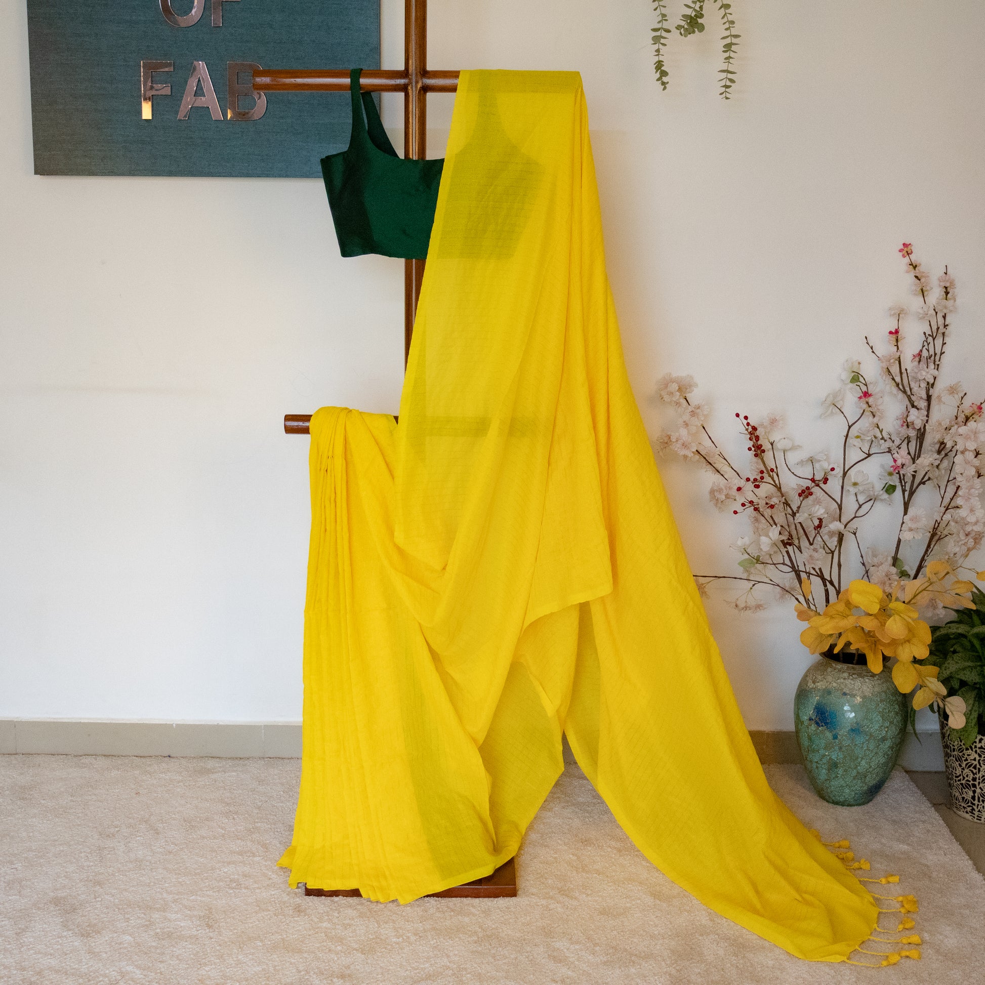 Shrija - Khadi Golden Stripes