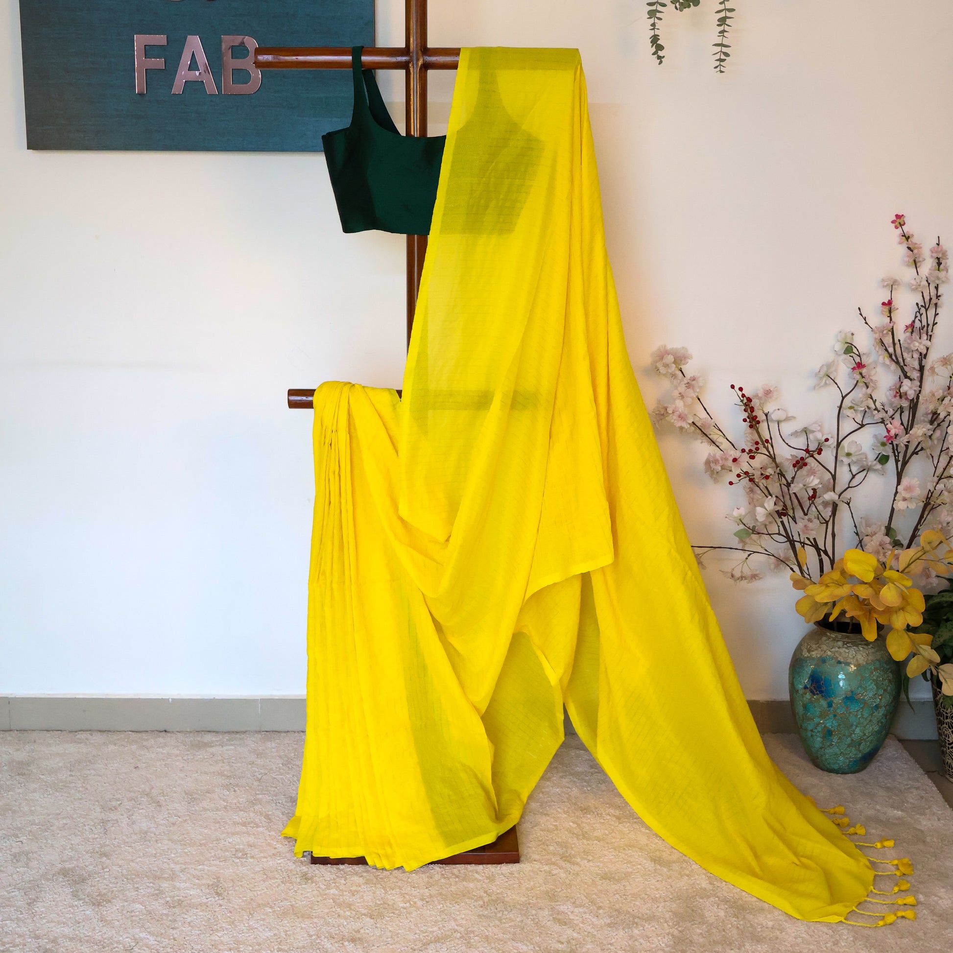 Shrija - Khadi Golden Stripes