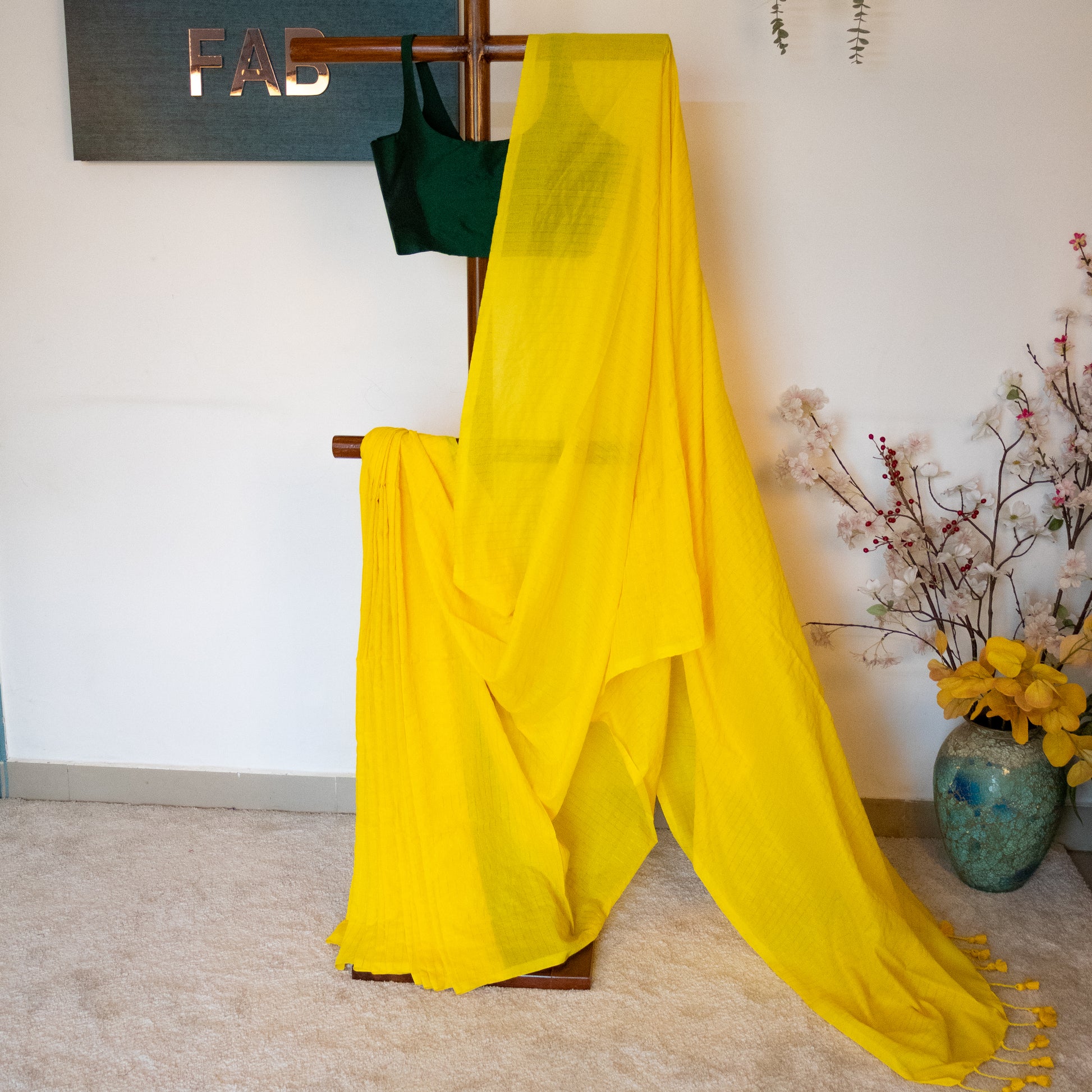 Shrija - Khadi Golden Stripes
