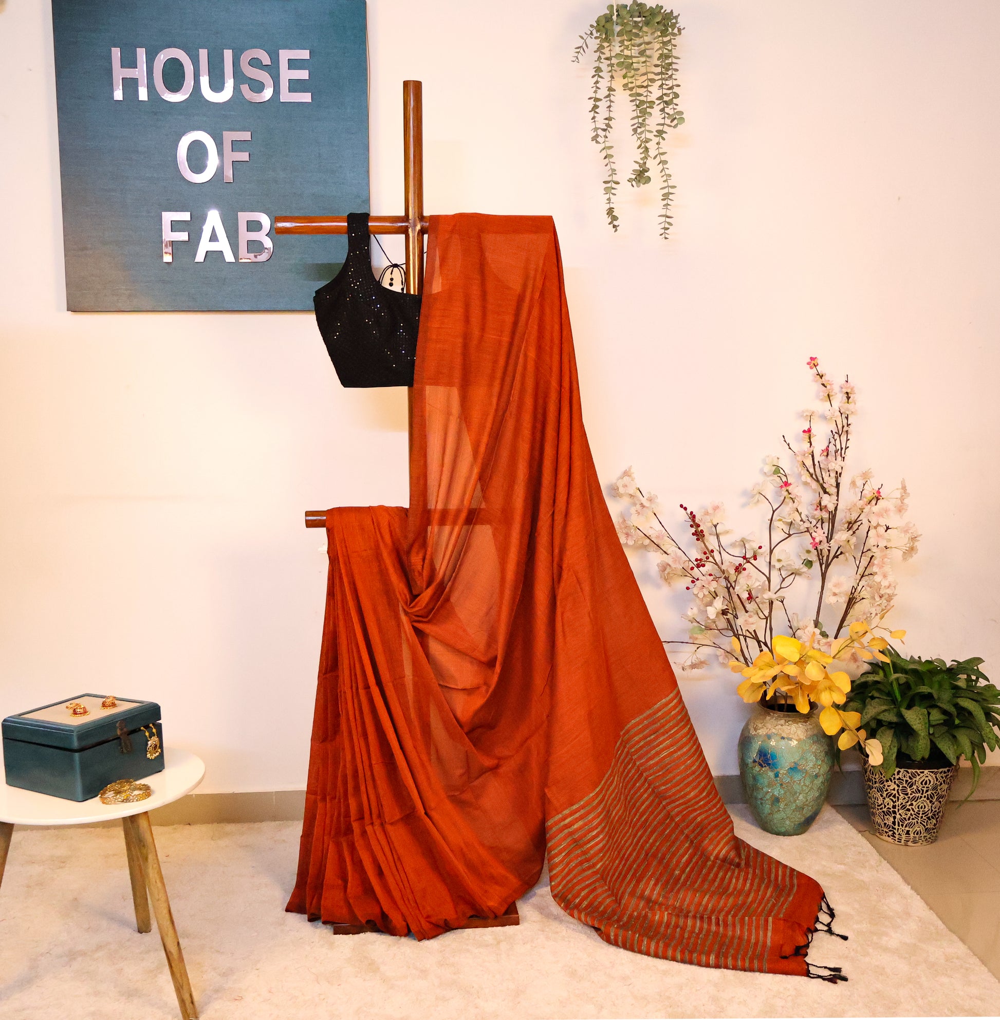 Kamakshi - Khadi Striped Pallu