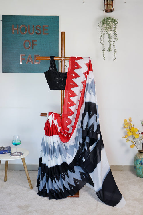 Ambhika - Mul Mul Geometric Prints