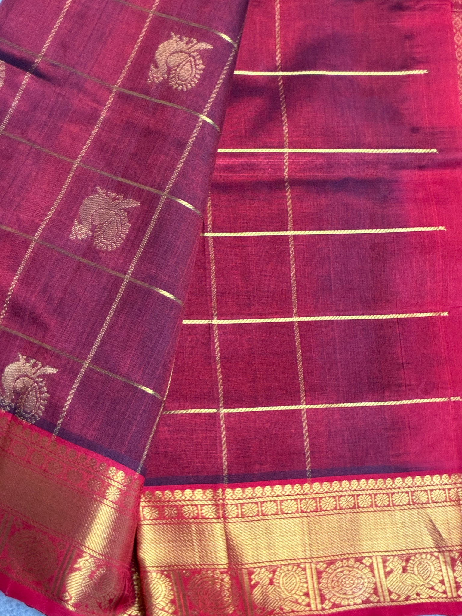 Kamala– Pure Silk Cotton Saree from Kanchipuram