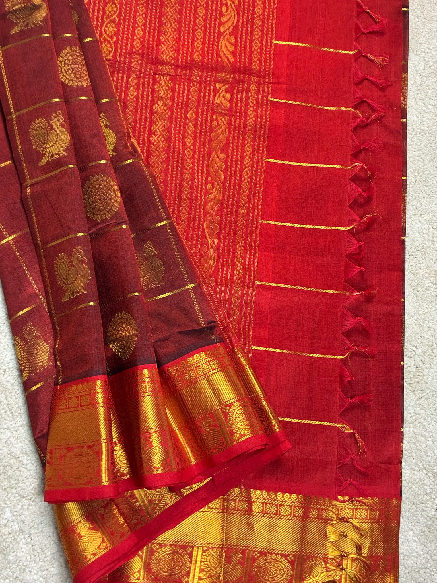 Kamala– Pure Silk Cotton Saree from Kanchipuram