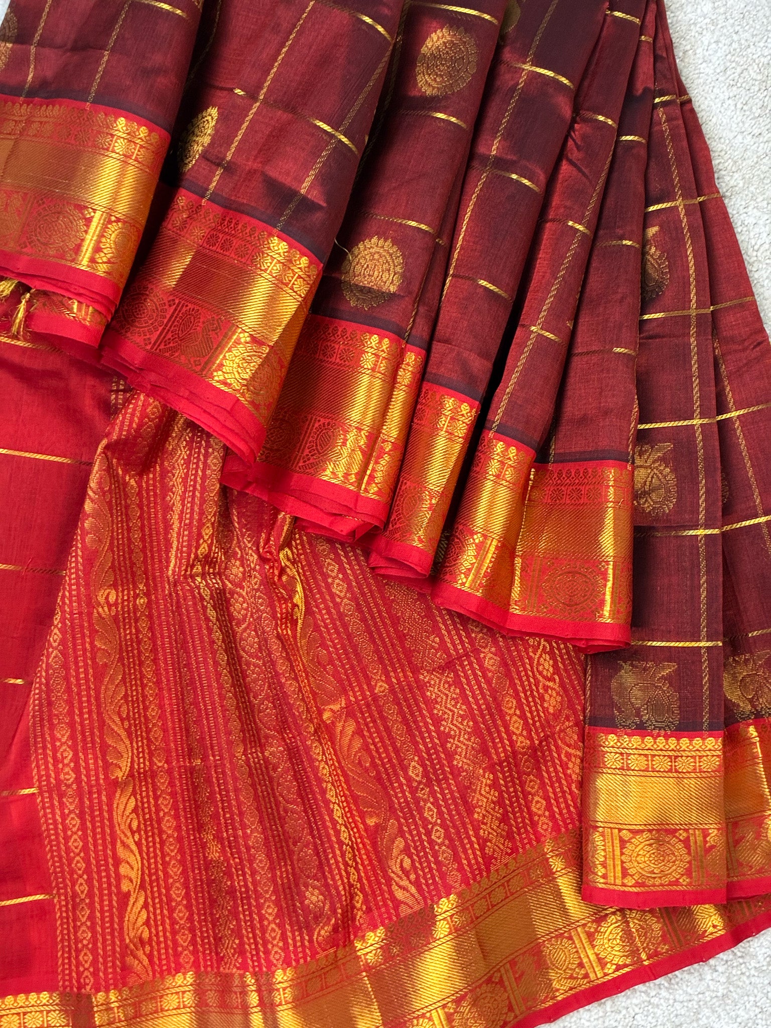 Kamala– Pure Silk Cotton Saree from Kanchipuram